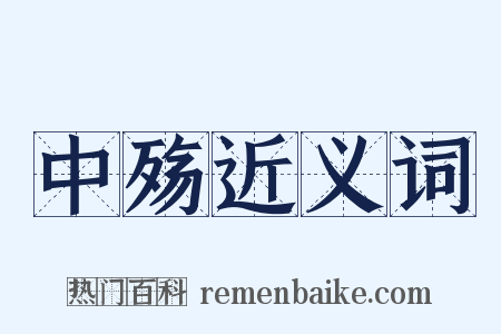 中殇近义词是什么意思的图片